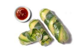 Vegane Sommerrollen mit Chili-Sauce